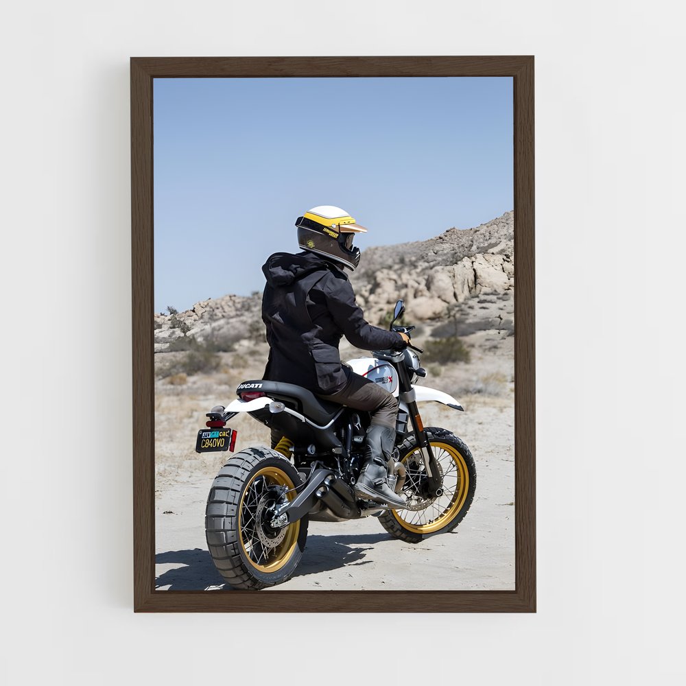 Poster Scrambler désert majestueux sled – affiche Ducati (vue 5)